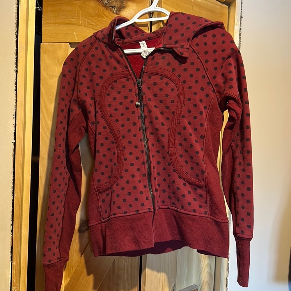 Polka dot scuba hoodie